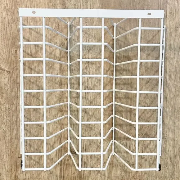 Accucut White Heavy Duty Wire Storage Wall Rack Storage & Organization